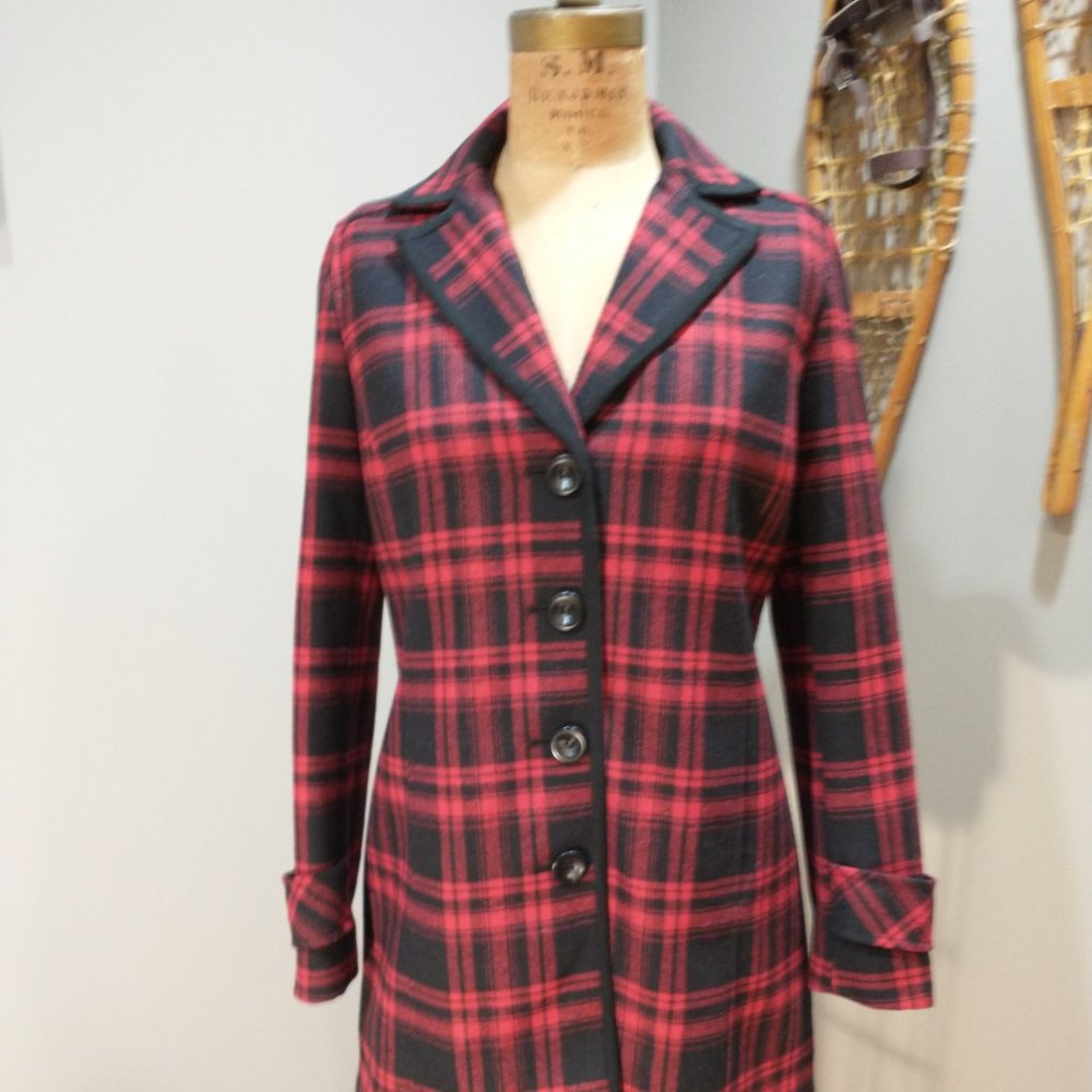 Liz Claiborne Plaid Wool Jacket